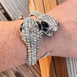 - Double Rattlesnake Bling Hinge Cuff! NEW!